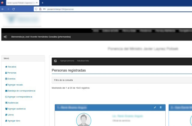 Sistema de recados Web App